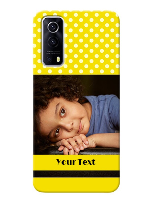 Custom IQOO Z3 5G Custom Mobile Covers: Bright Yellow Case Design
