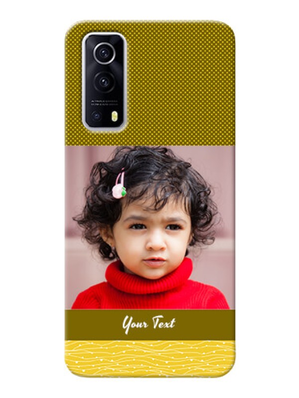 Custom IQOO Z3 5G custom mobile back covers: Simple Green Color Design