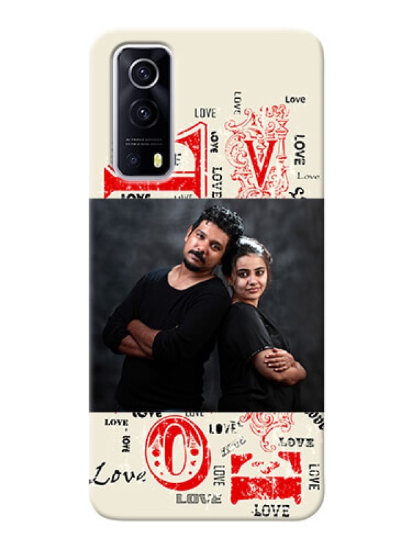 Custom IQOO Z3 5G mobile cases online: Trendy Love Design Case