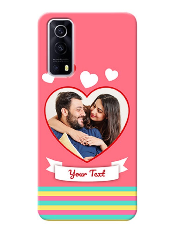 Custom IQOO Z3 5G Personalised mobile covers: Love Doodle Design