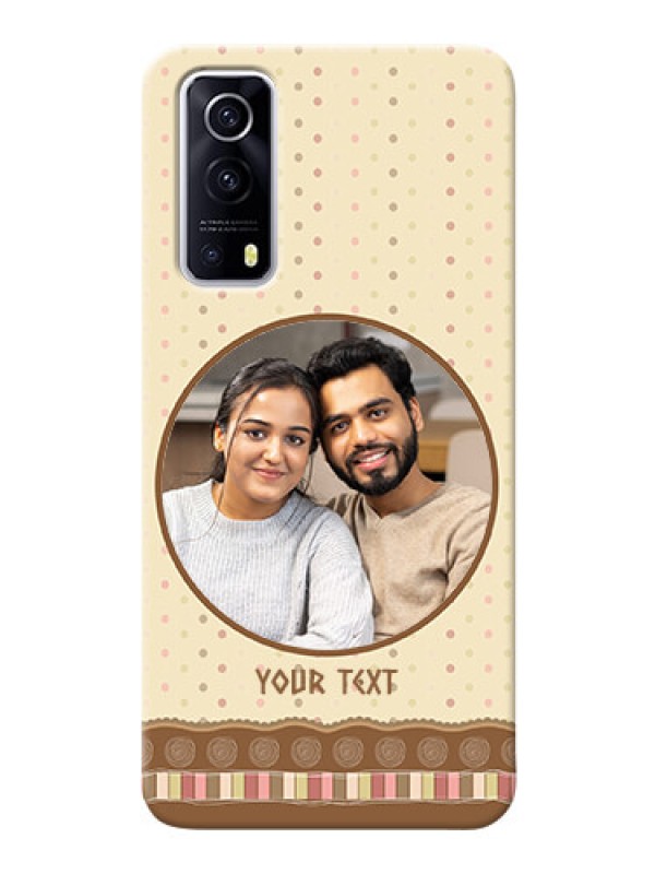 Custom IQOO Z3 5G Mobile Cases: Brown Dotted Mobile Case Design