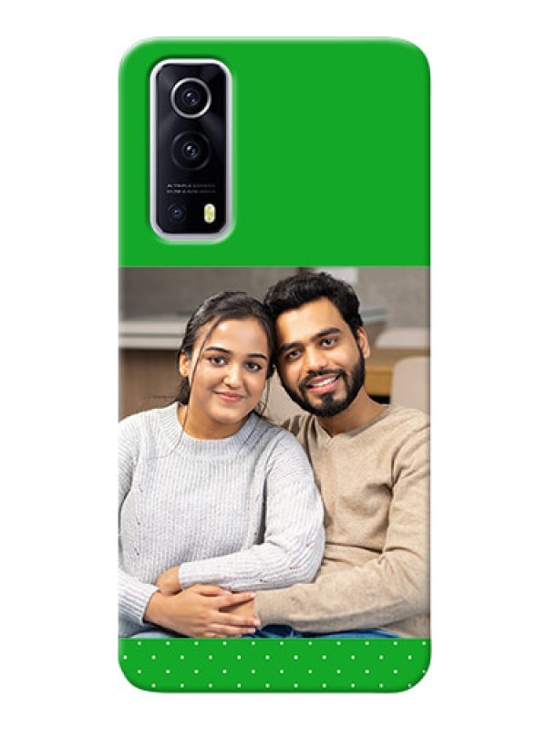 Custom IQOO Z3 5G Personalised mobile covers: Green Pattern Design