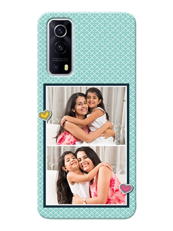 Custom IQOO Z3 5G Custom Phone Cases: 2 Image Holder with Pattern Design