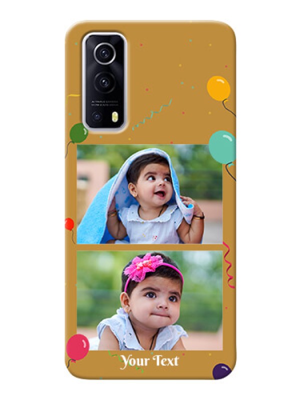Custom IQOO Z3 5G Phone Covers: Image Holder with Birthday Celebrations Design