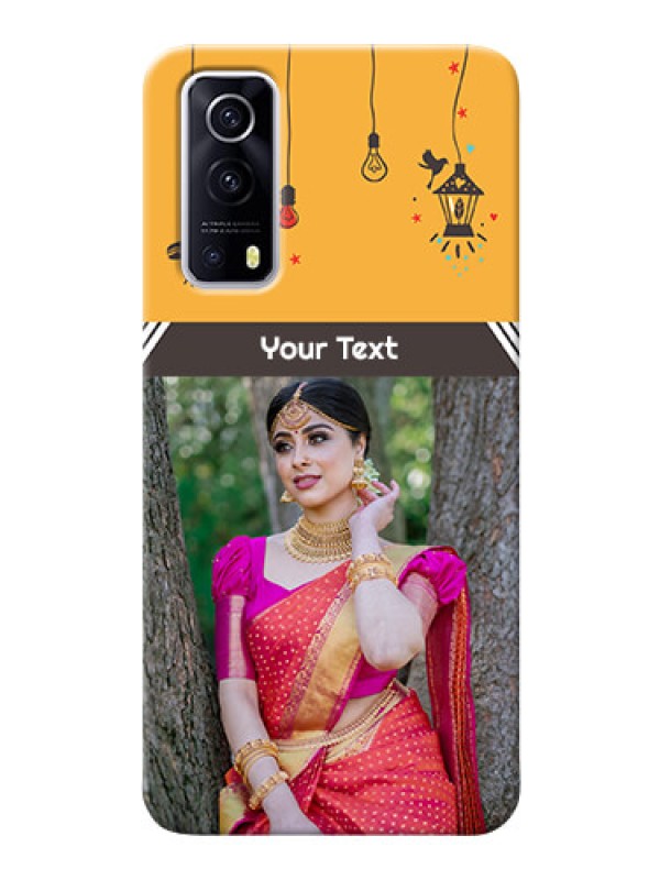 Custom IQOO Z3 5G custom back covers with Family Picture and Icons 