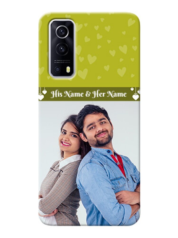 Custom IQOO Z3 5G custom mobile covers: You & Me Heart Design