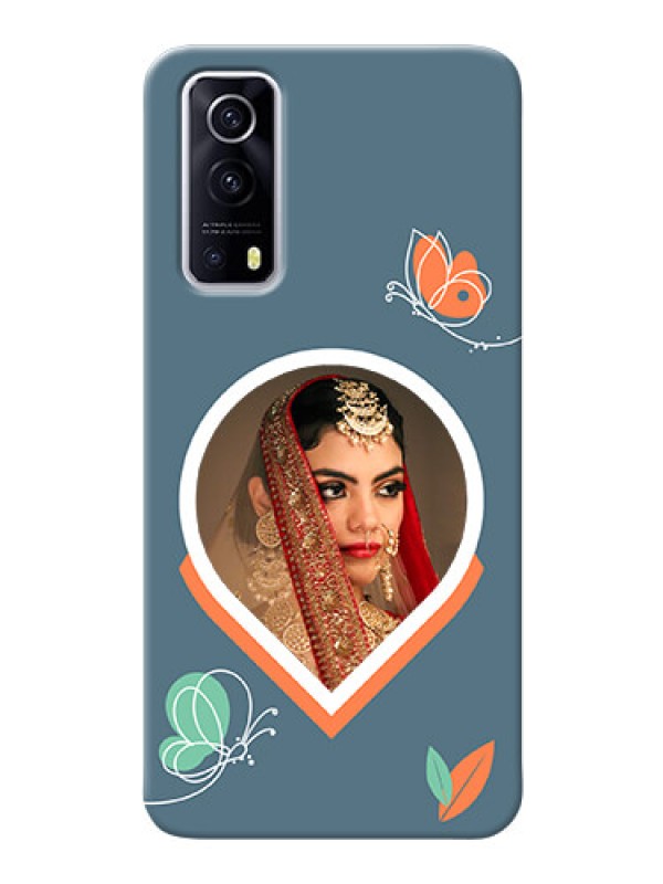 Custom iQOO Z3 5G Custom Mobile Case with Droplet Butterflies Design