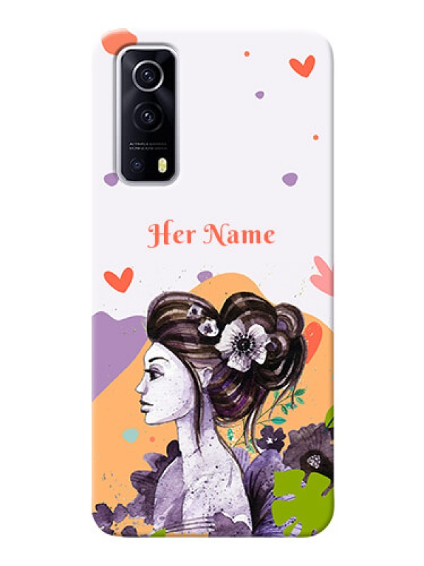 Custom iQOO Z3 5G Custom Mobile Case with Woman And Nature Design