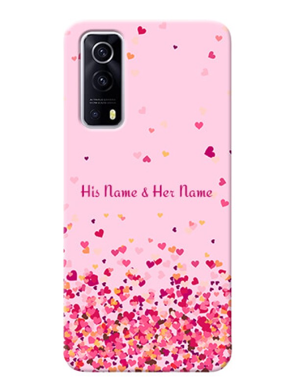 Custom iQOO Z3 5G Phone Back Covers: Floating Hearts Design