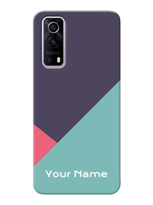 Custom iQOO Z3 5G Custom Phone Cases: Tri Color abstract Design