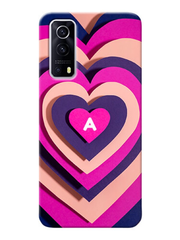 Custom iQOO Z3 5G Custom Mobile Case with Cute Heart Pattern Design