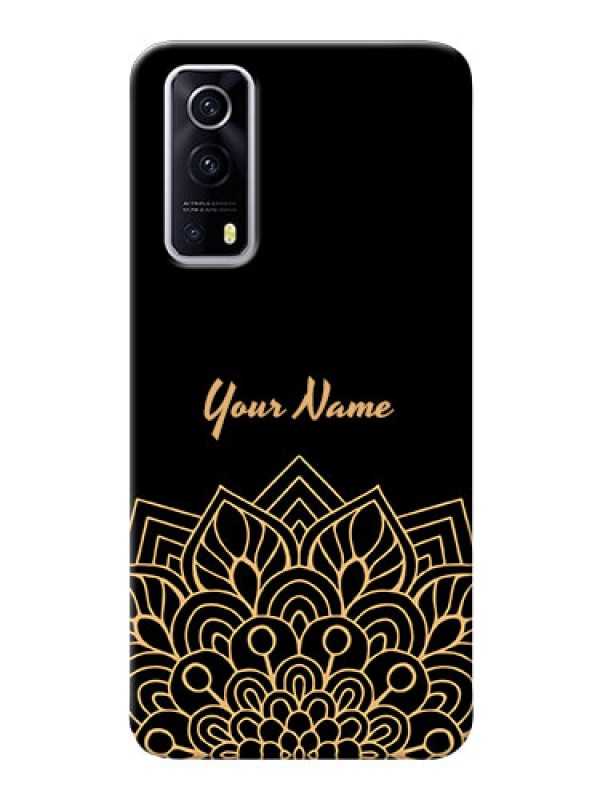 Custom iQOO Z3 5G Back Covers: Golden mandala Design