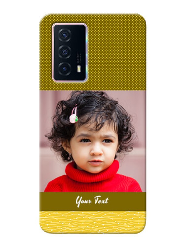 Custom iQOO Z5 5G custom mobile back covers: Simple Green Color Design