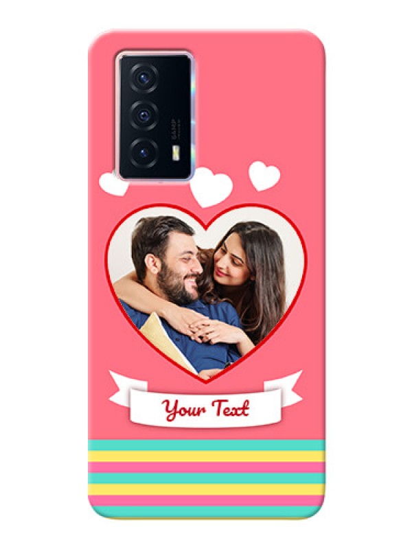 Custom iQOO Z5 5G Personalised mobile covers: Love Doodle Design