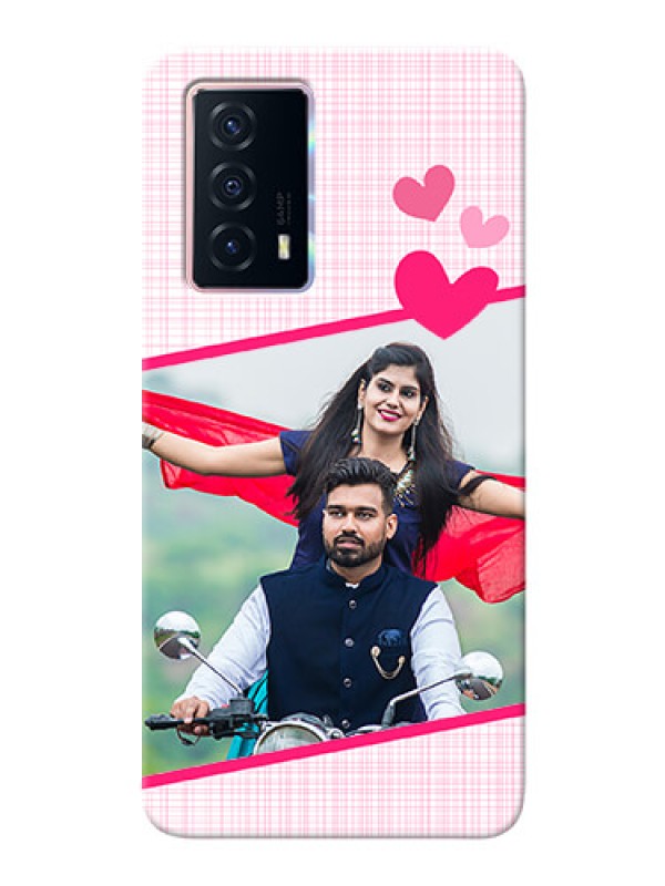 Custom iQOO Z5 5G Personalised Phone Cases: Love Shape Heart Design