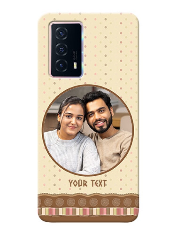 Custom iQOO Z5 5G Mobile Cases: Brown Dotted Mobile Case Design