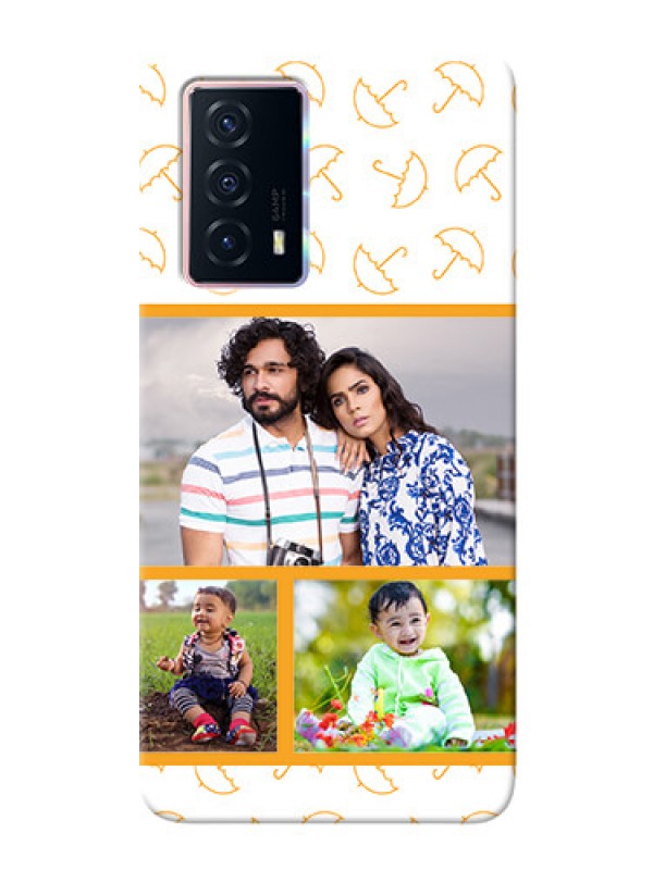 Custom iQOO Z5 5G Personalised Phone Cases: Yellow Pattern Design