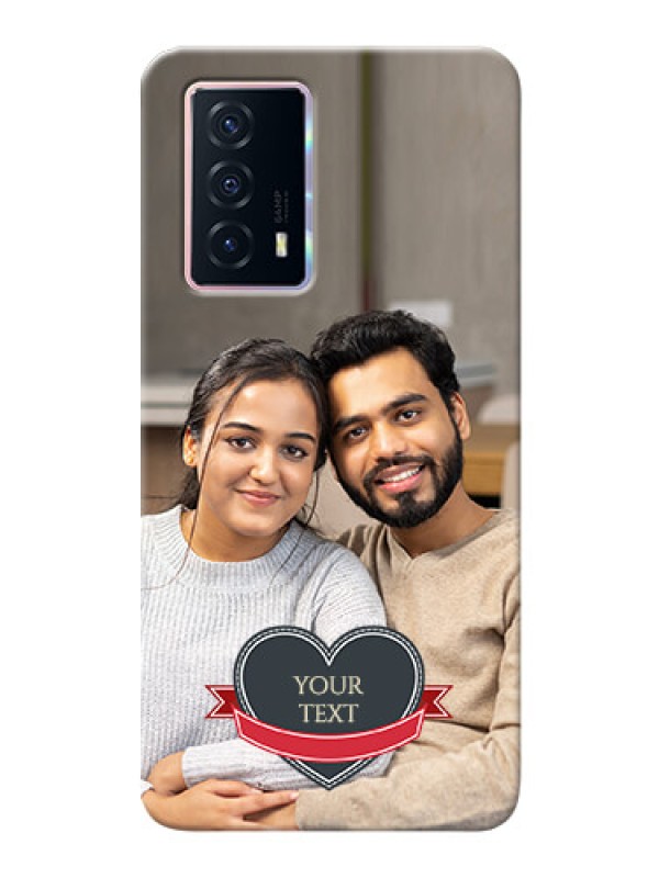 Custom iQOO Z5 5G mobile back covers online: Just Married Couple Design