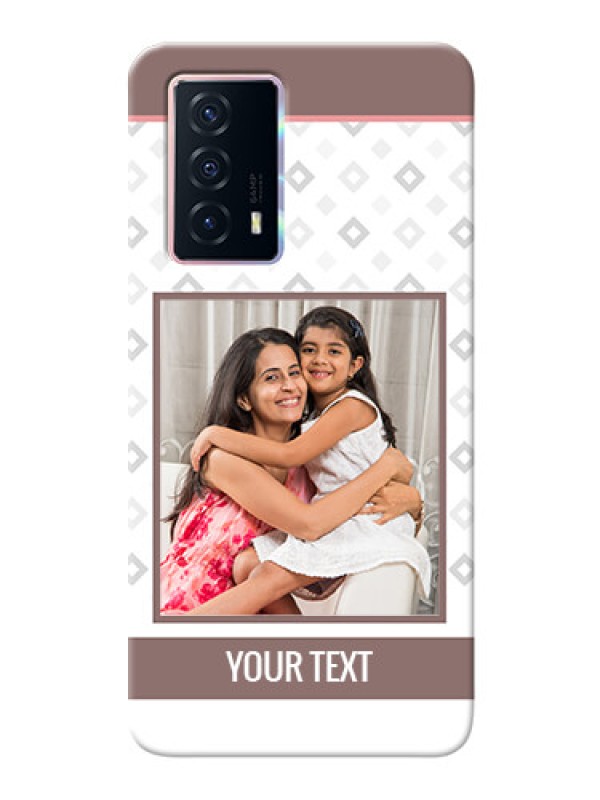 Custom iQOO Z5 5G custom back covers: Simple Diamond Design