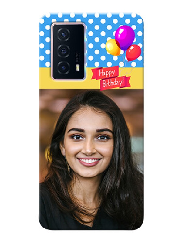 Custom iQOO Z5 5G custom mobile back covers: Happy Birthday Design