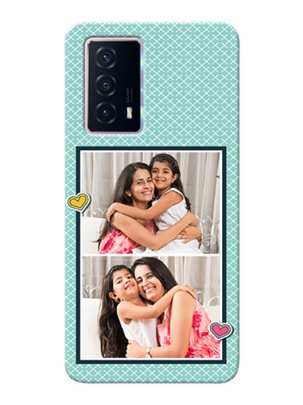 Custom iQOO Z5 5G Custom Phone Cases: 2 Image Holder with Pattern Design