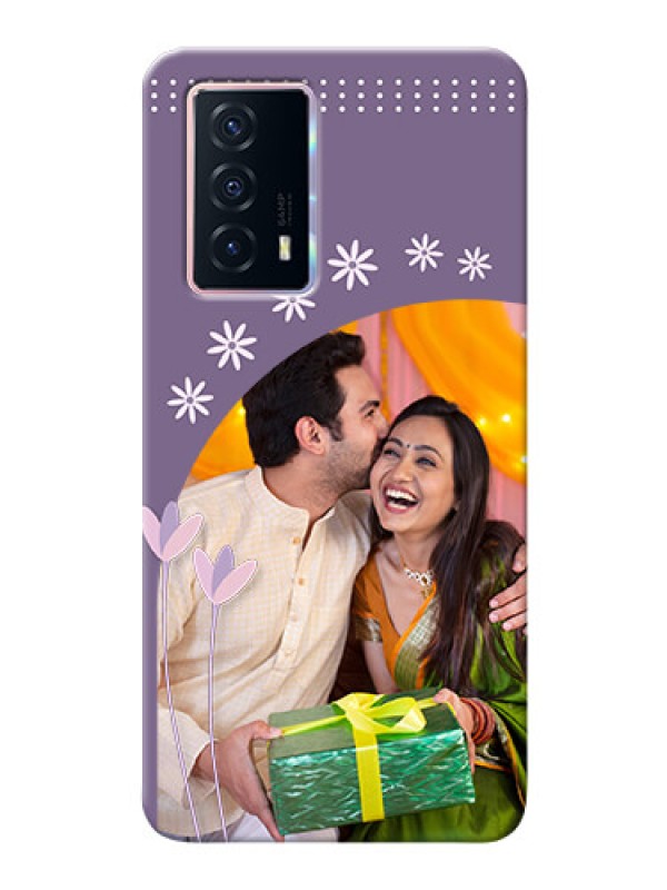 Custom iQOO Z5 5G Phone covers for girls: lavender flowers design 