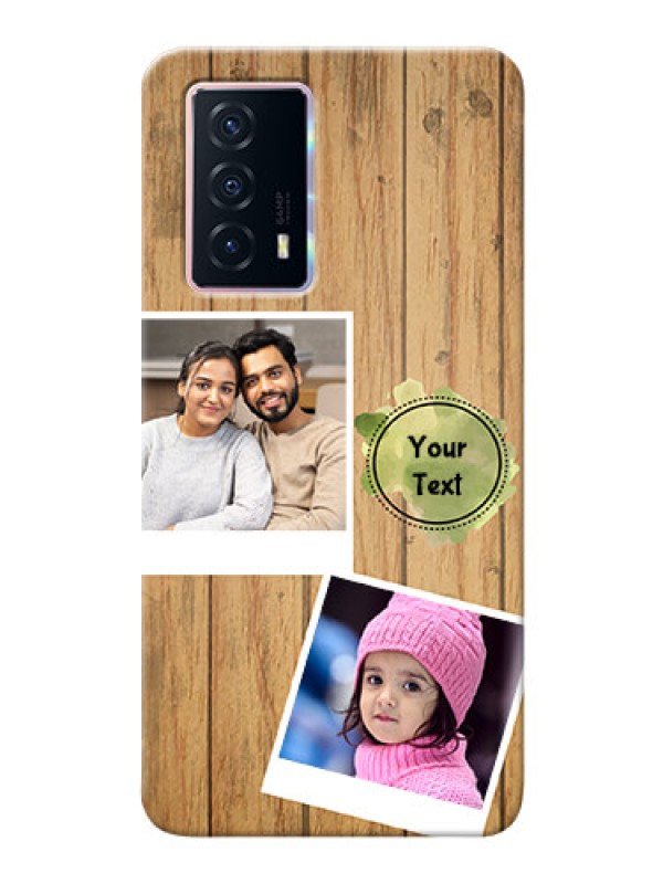 Custom iQOO Z5 5G Custom Mobile Phone Covers: Wooden Texture Design