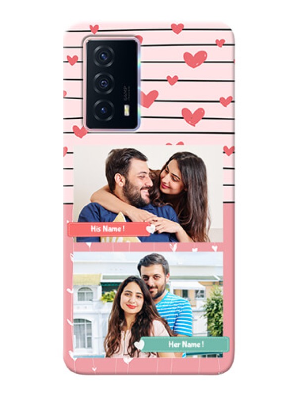 Custom iQOO Z5 5G custom mobile covers: Photo with Heart Design