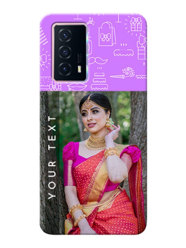 Custom iQOO Z5 5G Personalized Phone Cases: Birthday Icons Design