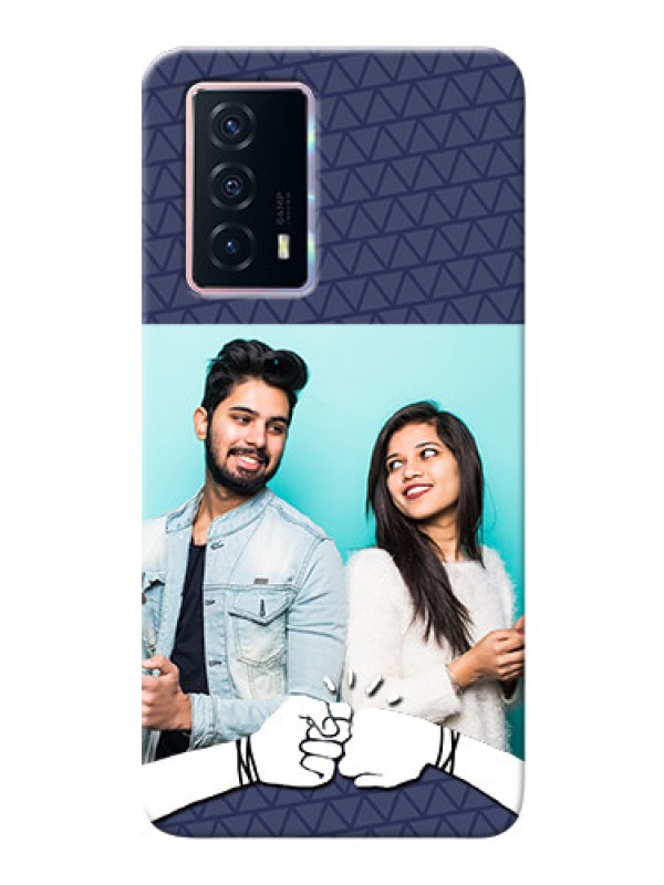 Custom iQOO Z5 5G Mobile Covers Online with Best Friends Design 