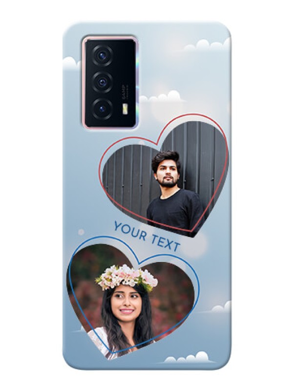 Custom iQOO Z5 5G Phone Cases: Blue Color Couple Design 