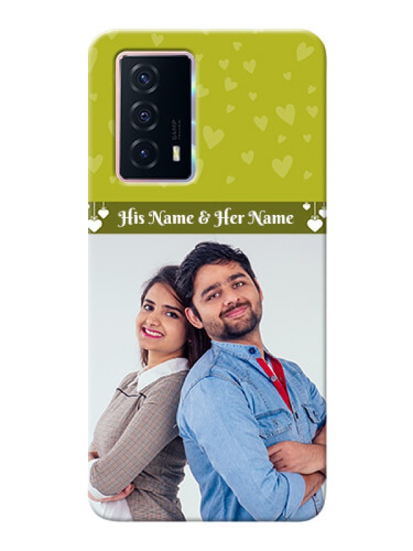 Custom iQOO Z5 5G custom mobile covers: You & Me Heart Design