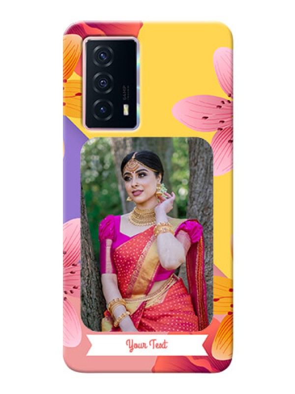 Custom iQOO Z5 5G Mobile Covers: 3 Image With Vintage Floral Design