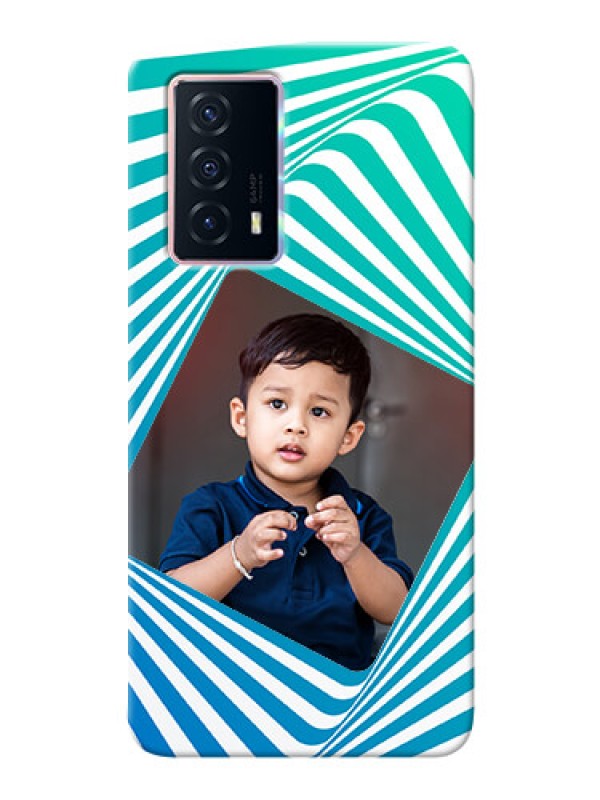 Custom iQOO Z5 5G Personalised Mobile Covers: Abstract Spiral Design