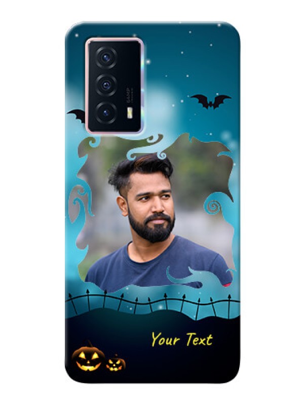 Custom iQOO Z5 5G Personalised Phone Cases: Halloween frame design
