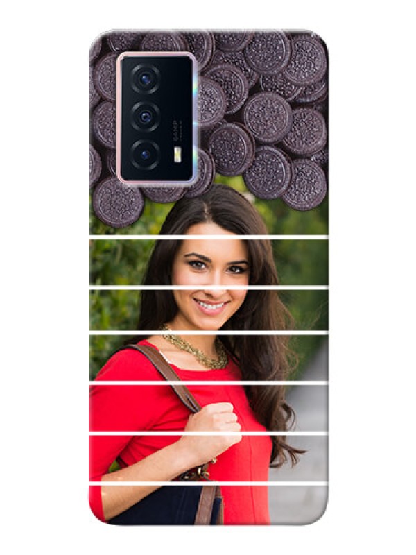 Custom iQOO Z5 5G Custom Mobile Covers with Oreo Biscuit Design
