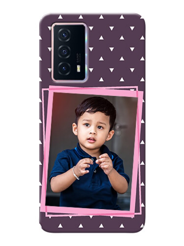 Custom iQOO Z5 5G Phone Cases: Triangle Pattern Dotted Design