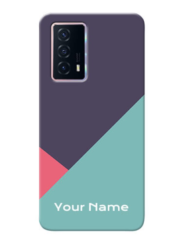 Custom iQOO Z5 5G Custom Phone Cases: Tri Color abstract Design