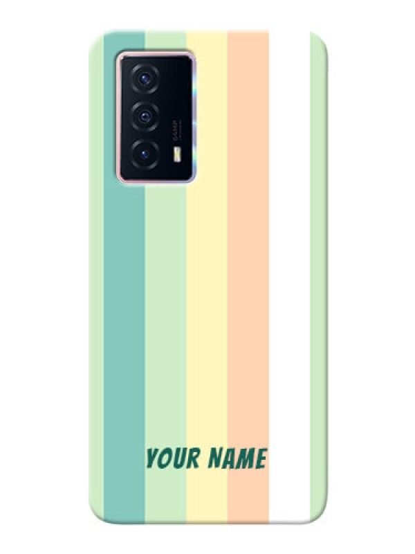 Custom iQOO Z5 5G Back Covers: Multi-colour Stripes Design