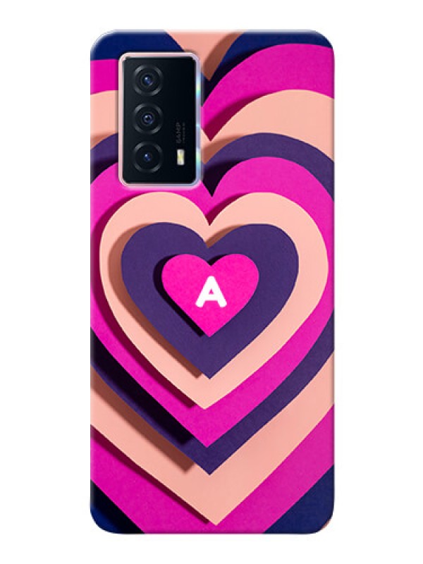 Custom iQOO Z5 5G Custom Mobile Case with Cute Heart Pattern Design