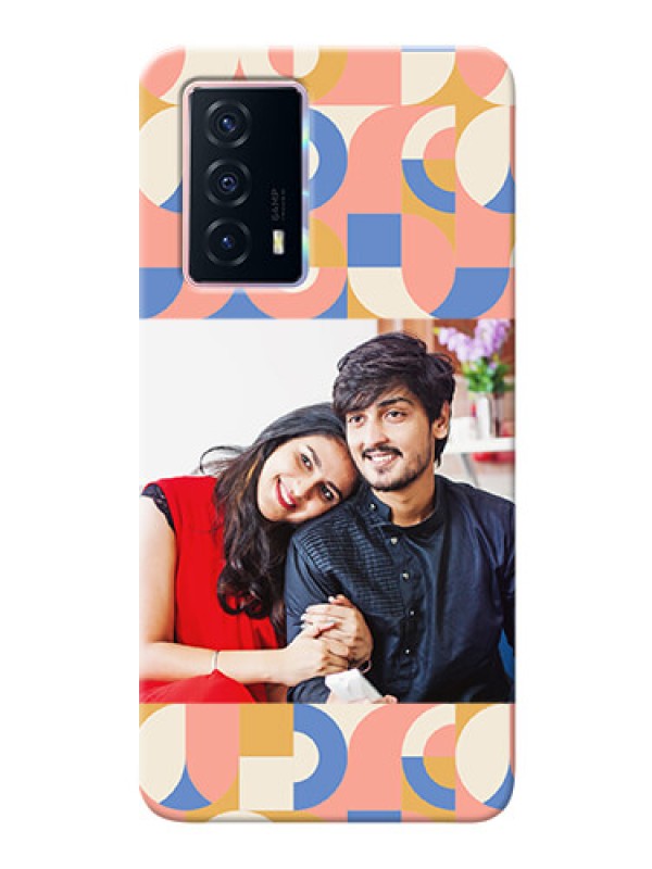 Custom iQOO Z5 5G Custom Phone Covers: Semi-circle Maze Pattern Design