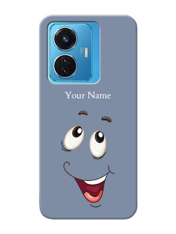 Custom iQOO Z6 44W Phone Back Covers: Laughing Cartoon Face Design