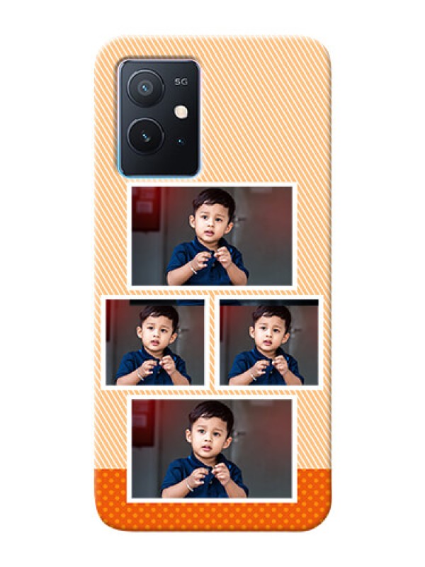 Custom iQOO Z6 5G Mobile Back Covers: Bulk Photos Upload Design