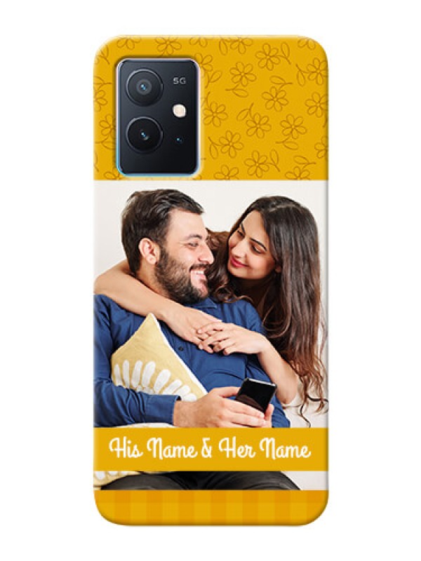 Custom iQOO Z6 5G mobile phone covers: Yellow Floral Design