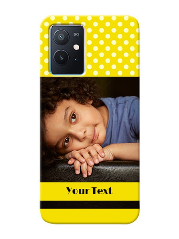 Custom iQOO Z6 5G Custom Mobile Covers: Bright Yellow Case Design