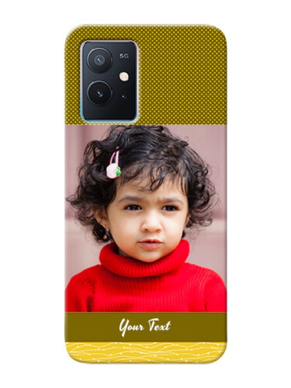 Custom iQOO Z6 5G custom mobile back covers: Simple Green Color Design