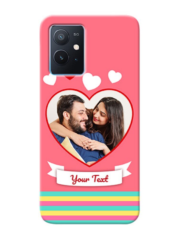 Custom iQOO Z6 5G Personalised mobile covers: Love Doodle Design