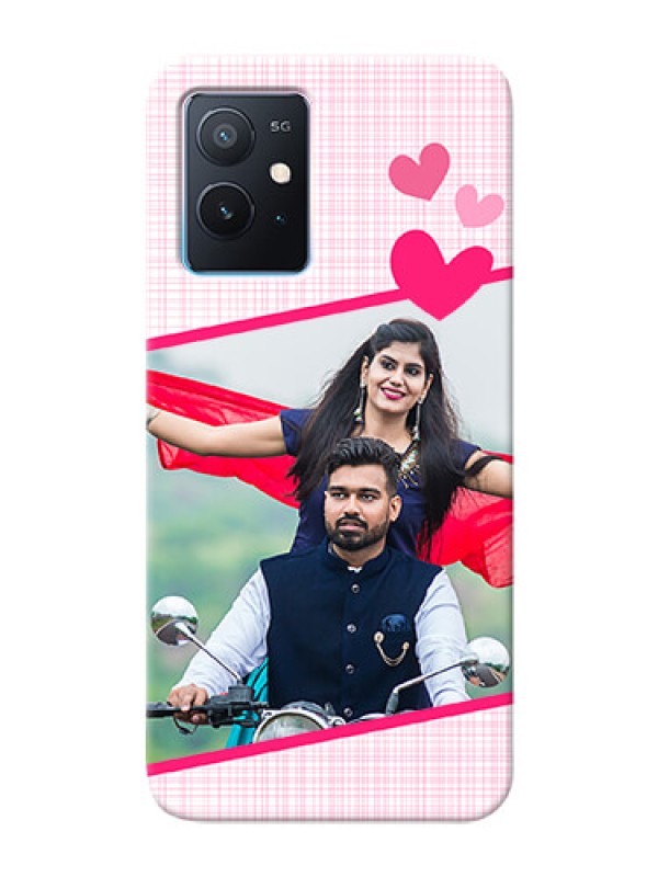 Custom iQOO Z6 5G Personalised Phone Cases: Love Shape Heart Design