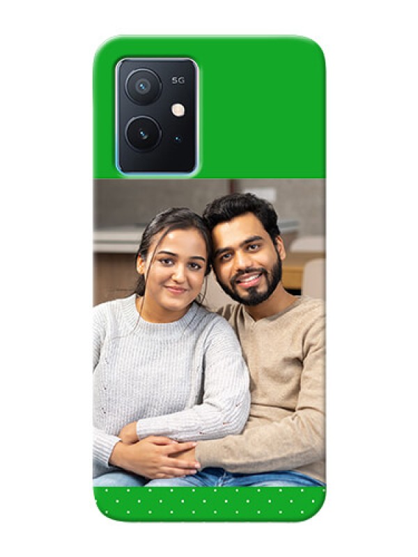 Custom iQOO Z6 5G Personalised mobile covers: Green Pattern Design