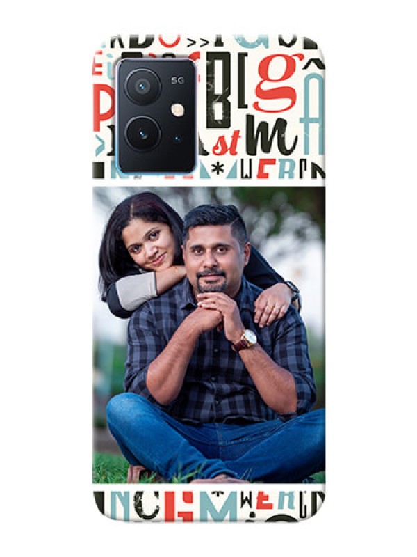 Custom iQOO Z6 5G custom mobile phone covers: Alphabet Design